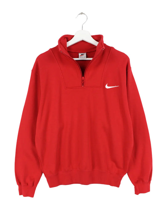Nike 90s Half Zip Sweater Red
