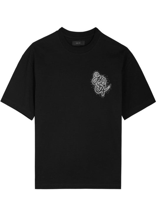 Amiri Crystal Burst MA Swirl logo cotton T-shirt