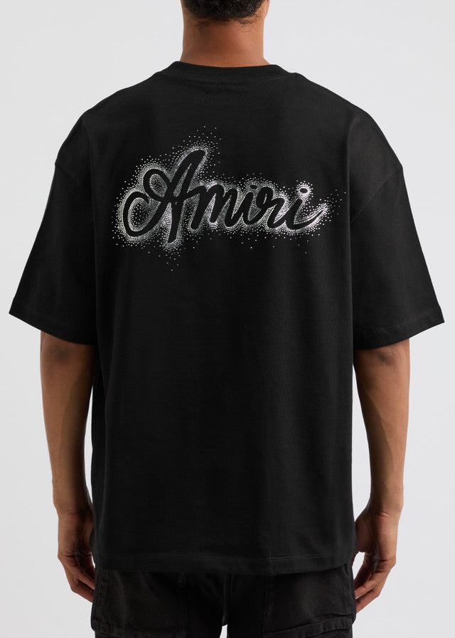 Amiri Crystal Burst MA Swirl logo cotton T-shirt