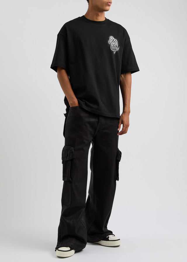 Amiri Crystal Burst MA Swirl logo cotton T-shirt