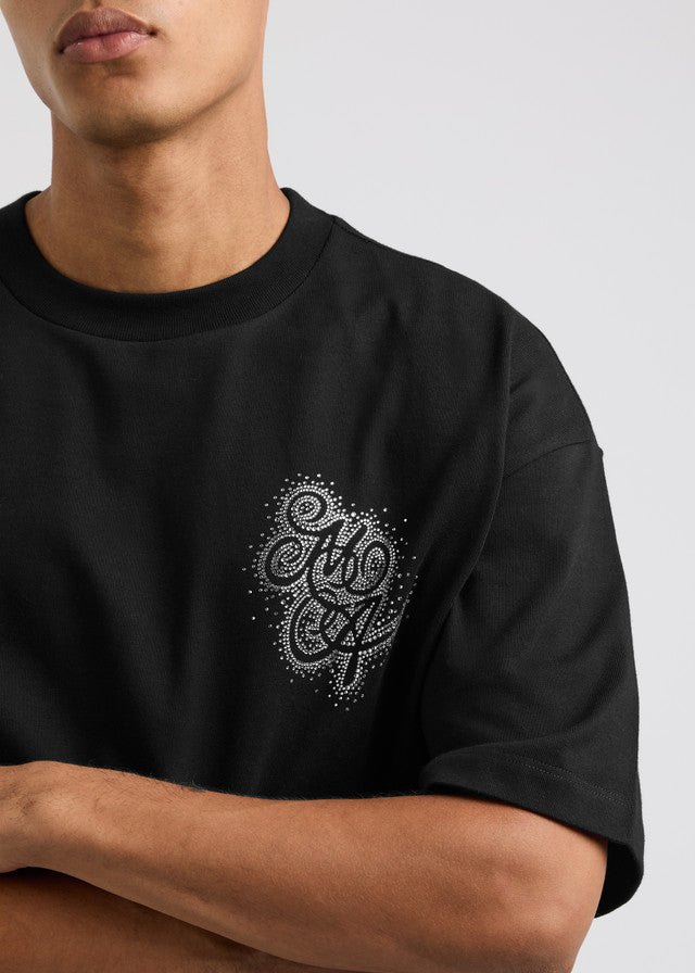 Amiri Crystal Burst MA Swirl logo cotton T-shirt