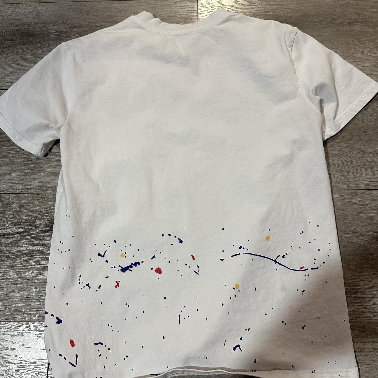 Balenciaga White Tee Paint Splattered