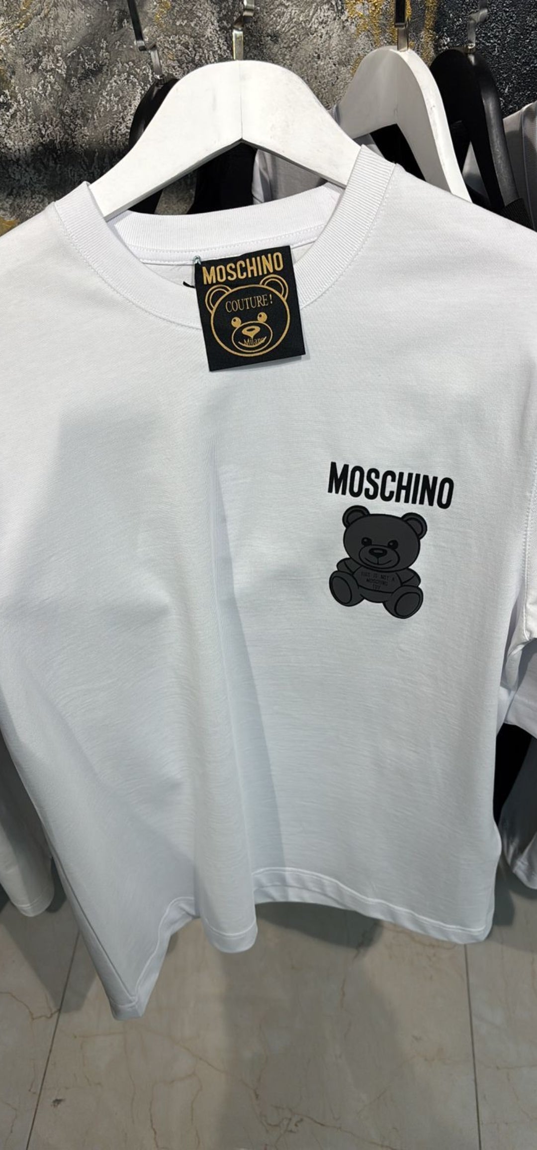 Moschino Teddy Bear Printed Crewneck T-Shirt
