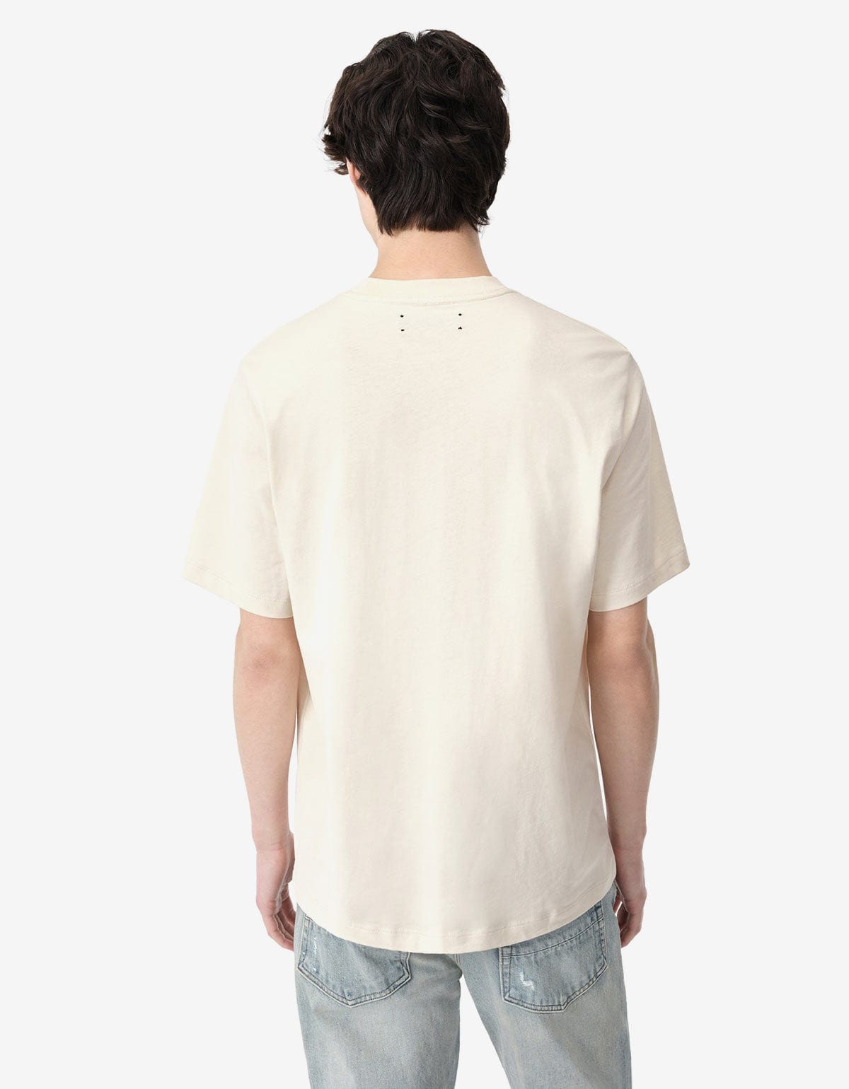 Amiri Birch White Staggered Logo T-Shirt