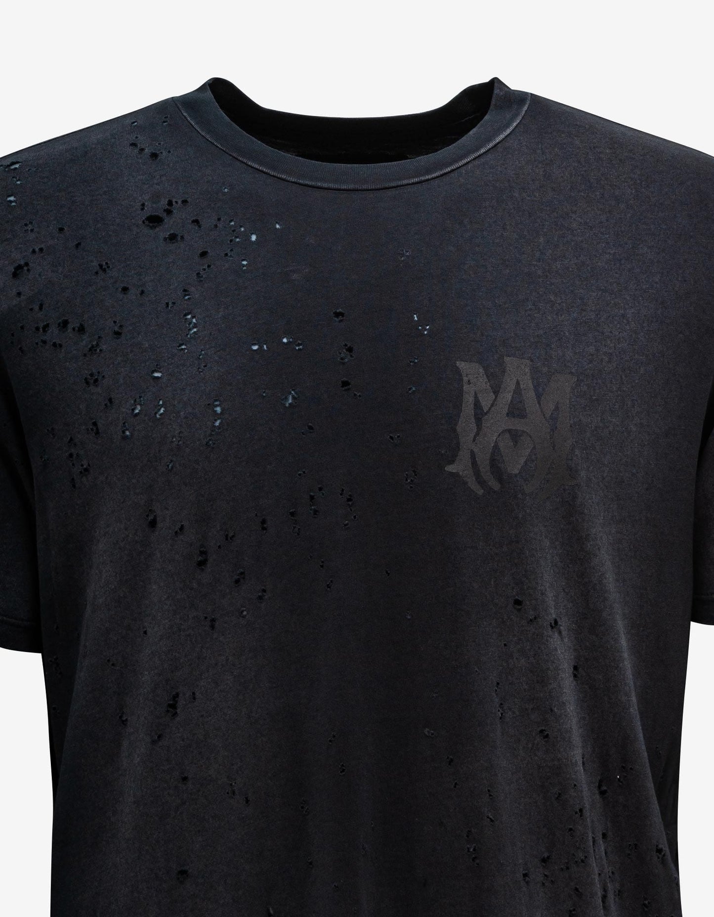 Amiri Black MA Logo Shotgun T-Shirt