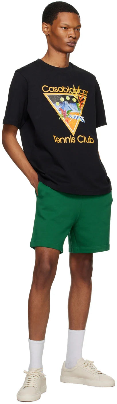 Casablanca Tennis Club Icon T-Shirt 'Black'