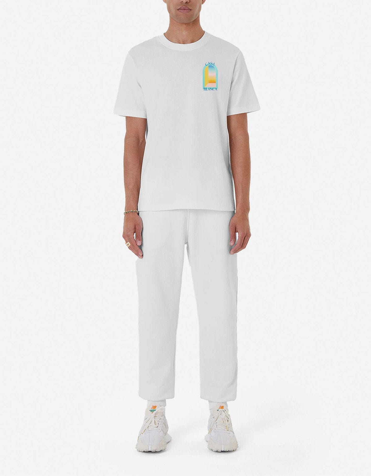 Casablanca White L'Arc Coloré T-Shirt