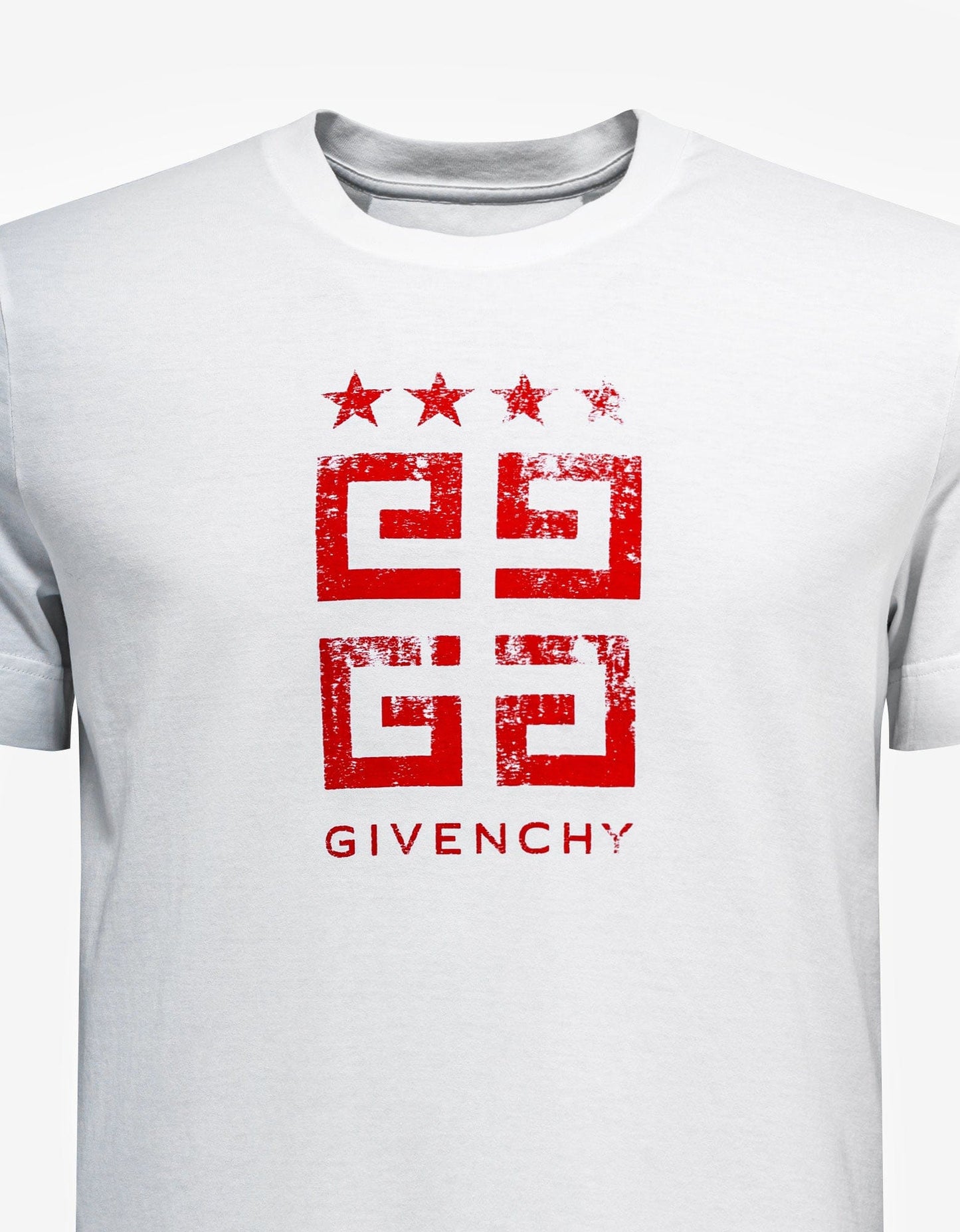 Givenchy White 4G Stars T-Shirt