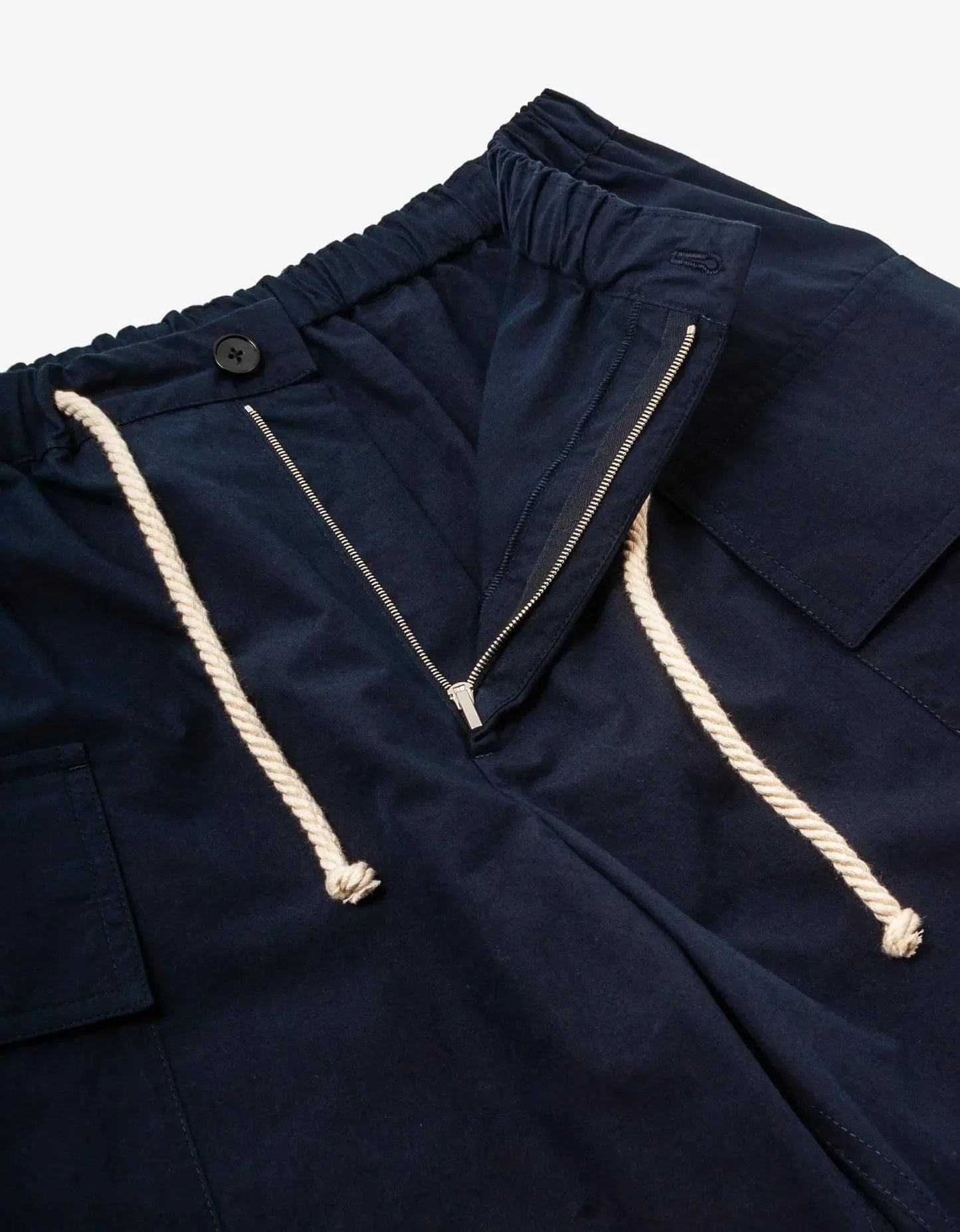 Jil Sander Navy Blue Cargo Shorts