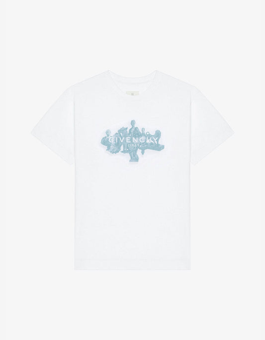 Givenchy White Reverse Logo Hubert Objects Print T-Shirt